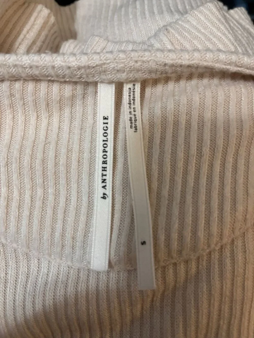 Anthropologie cream floral